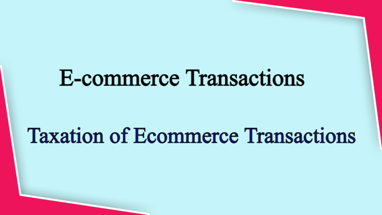 E-commerce Tax Twists under GST