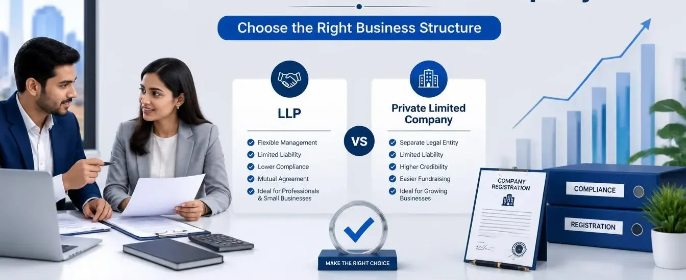 LLP or Private Limited Company Choosing the Right Structure for Your Business